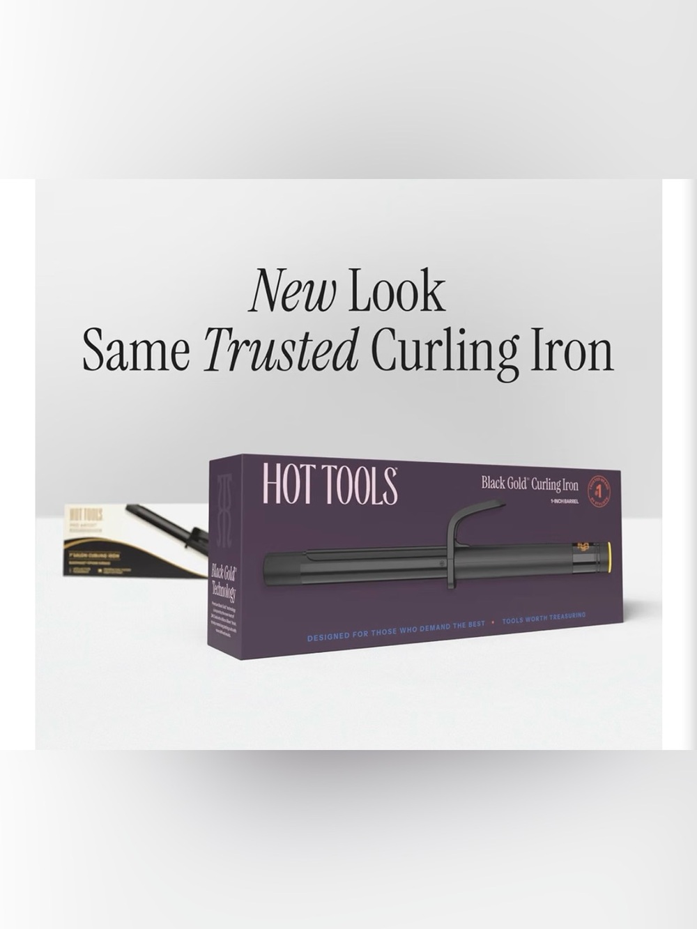 $100. Hope Tools Black and Gold curling Iron. 1 1/4 inch barrel. New open box.